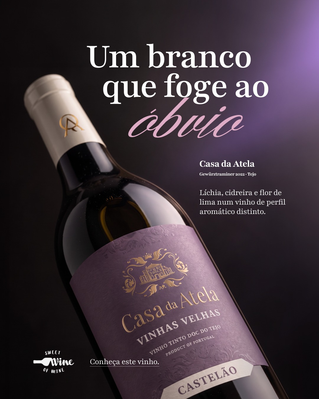 Publicação de vinho em destaque da Casa da Atela